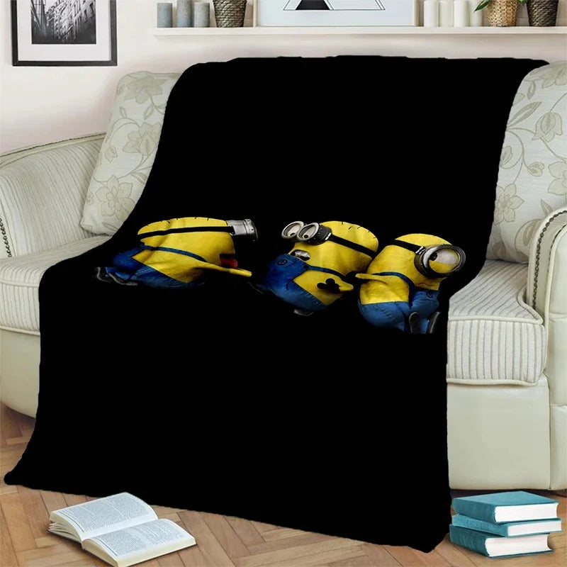 2025 Minions Flannel Blanket – Soft Cartoon Throw for Kids & Home - Image 28