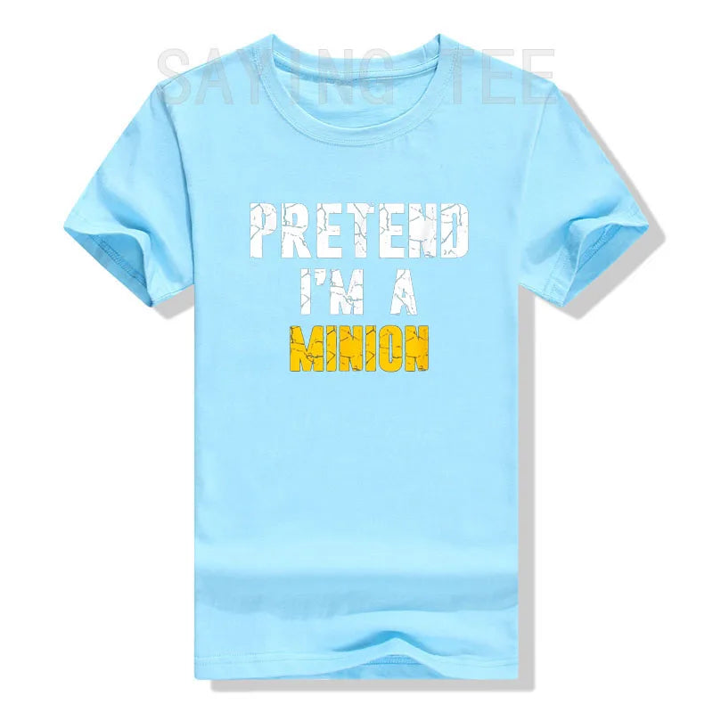 “Pretend I’m a Minion” T-Shirt – Funny Graphic Tee for Holidays & Costumes - Image 4