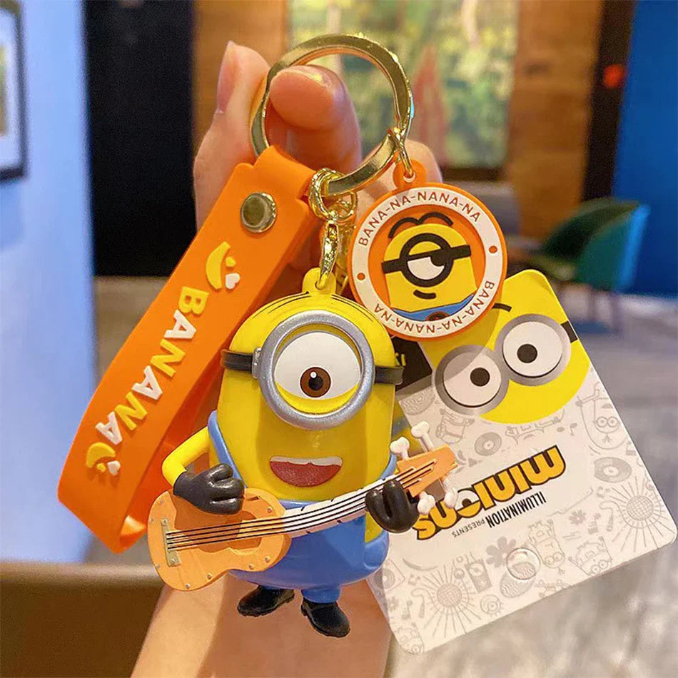Kawaii Minions Silicone Keychain & Pendant Accessories - Image 2