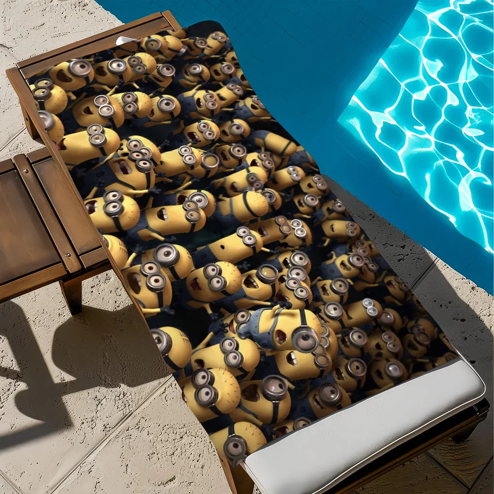 Minions Cartoon Pool & Beach Towel - Quick Dry & Portable - Image 10