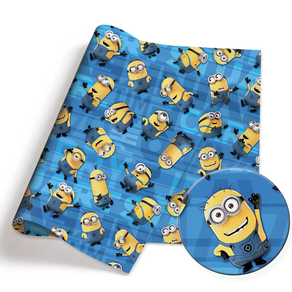 BEAST KINGDOM Minions Cartoon Patchwork Fabric – Cotton Blend for DIY Crafts - Image 5