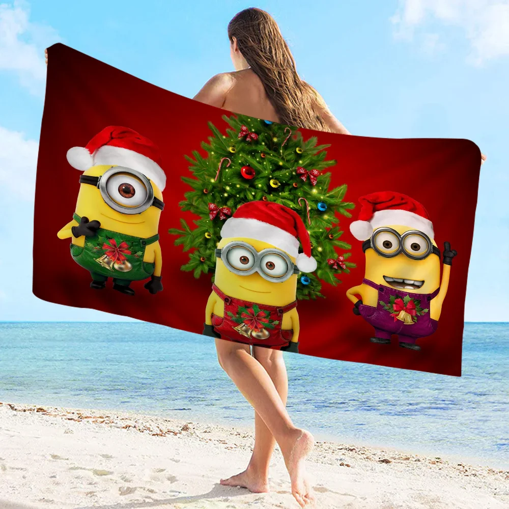 Cute Banana Minions Microfiber Beach Towel - Quick Dry & Absorbent - Image 14