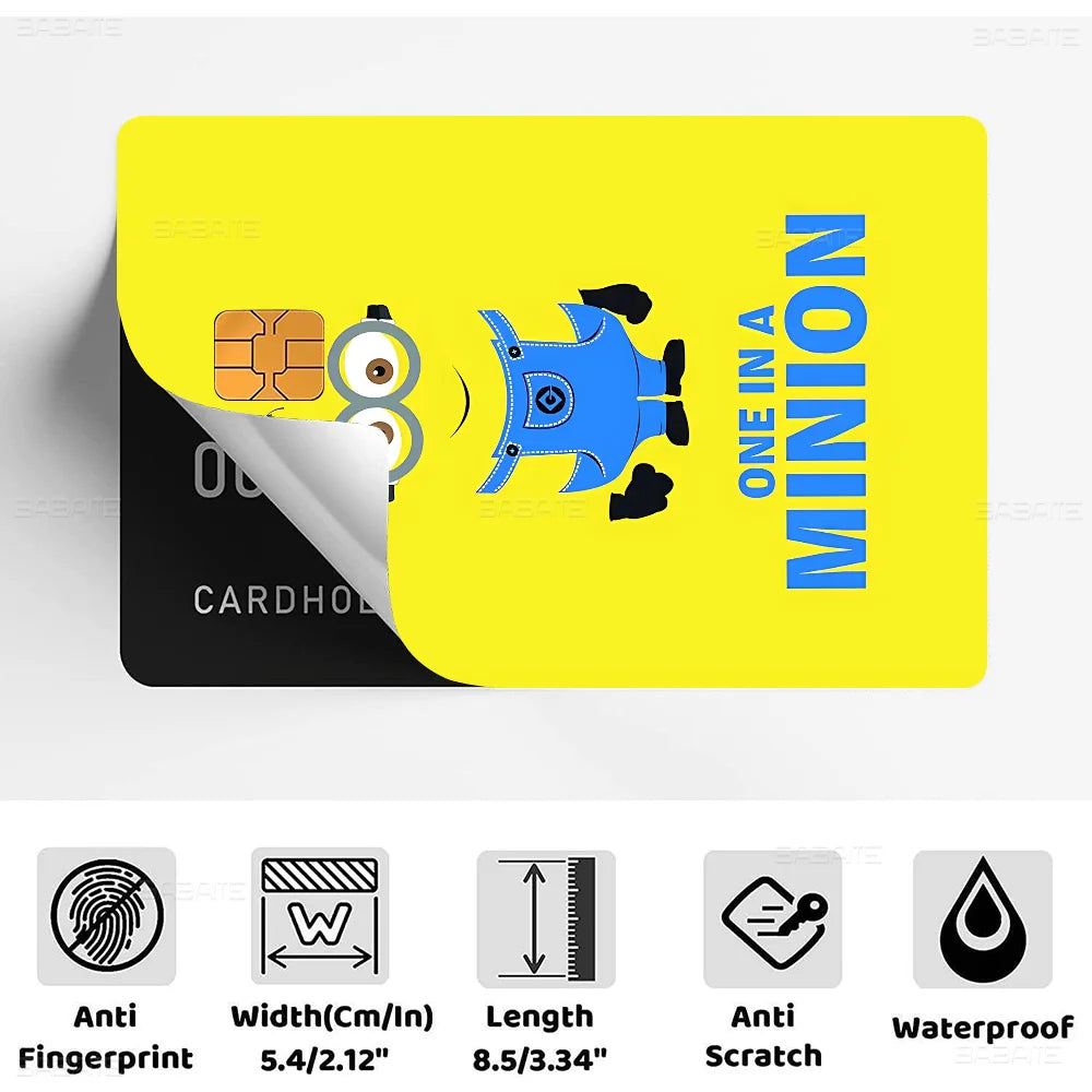 Cute M-Minions 2024 Anime Cartoon Skin Stickers for Credit Card - Image 20