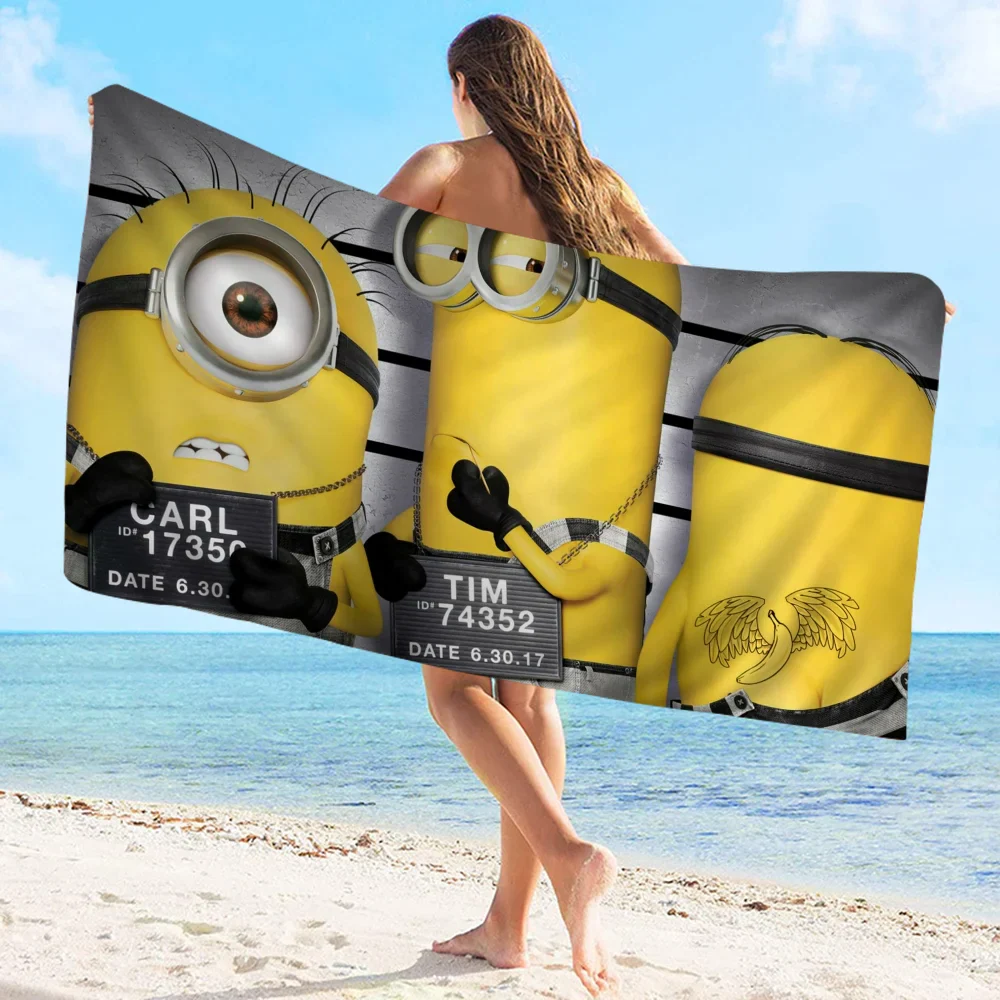 Cute Banana Minions Microfiber Beach Towel - Quick Dry & Absorbent - Image 13