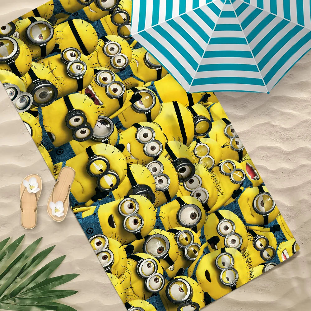Minions Cartoon Pool & Beach Towel - Quick Dry & Portable - Image 6