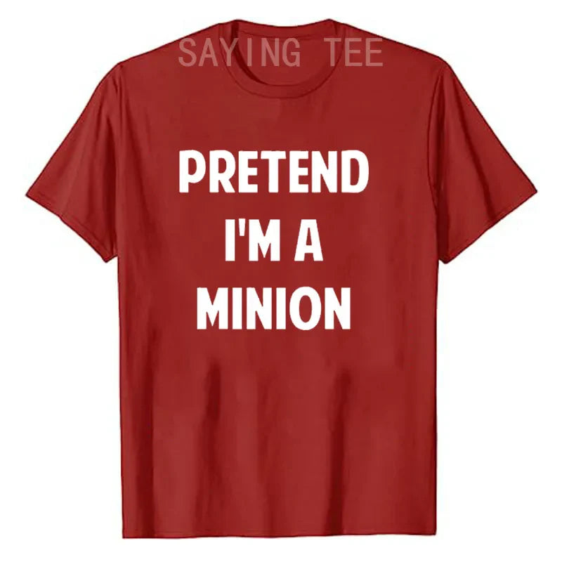 “Pretend I’m A Minion” T-Shirt – Funny Halloween Party Tee - Image 3