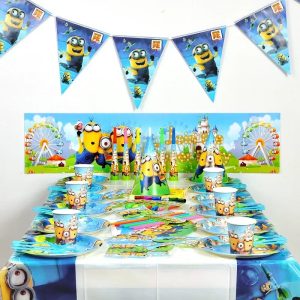 Miniso Minions Party Set – Disposable Cups, Plates & Straws