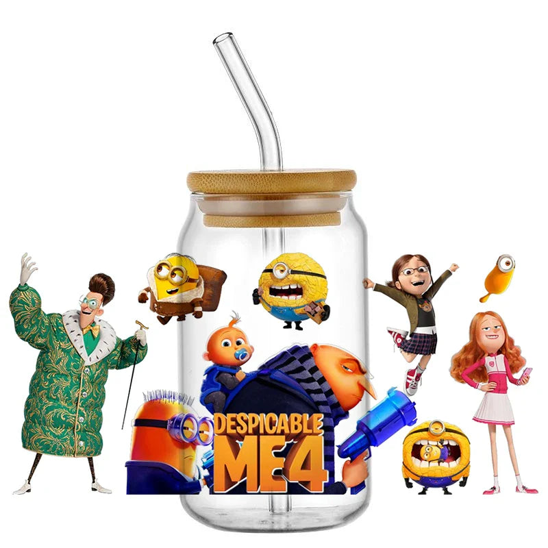 Minions UV DTF Transfer Stickers for 16oz Libbey Glasses - Image 30