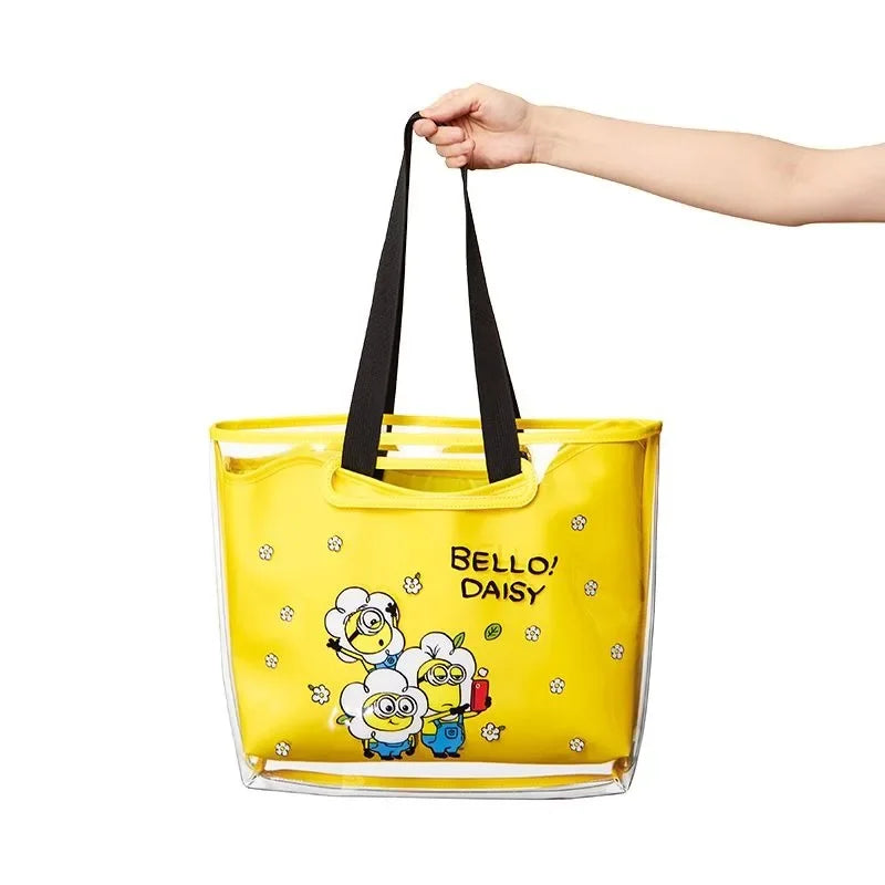 Minions PU Leather Tote Bag – Fashionable Shoulder & Shopping Bag for Women - Image 5