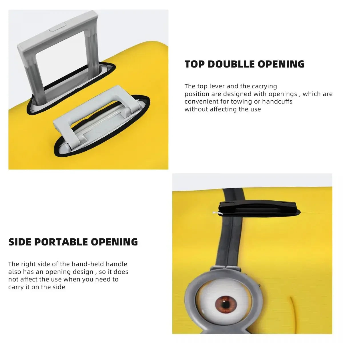 Minions Suitcase Cover – Thickened Dustproof Travel Protector - Image 24