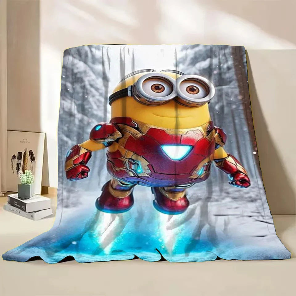 Minions Flannel Throw Blanket – Soft Winter Cartoon Blanket by MINISO - Image 37