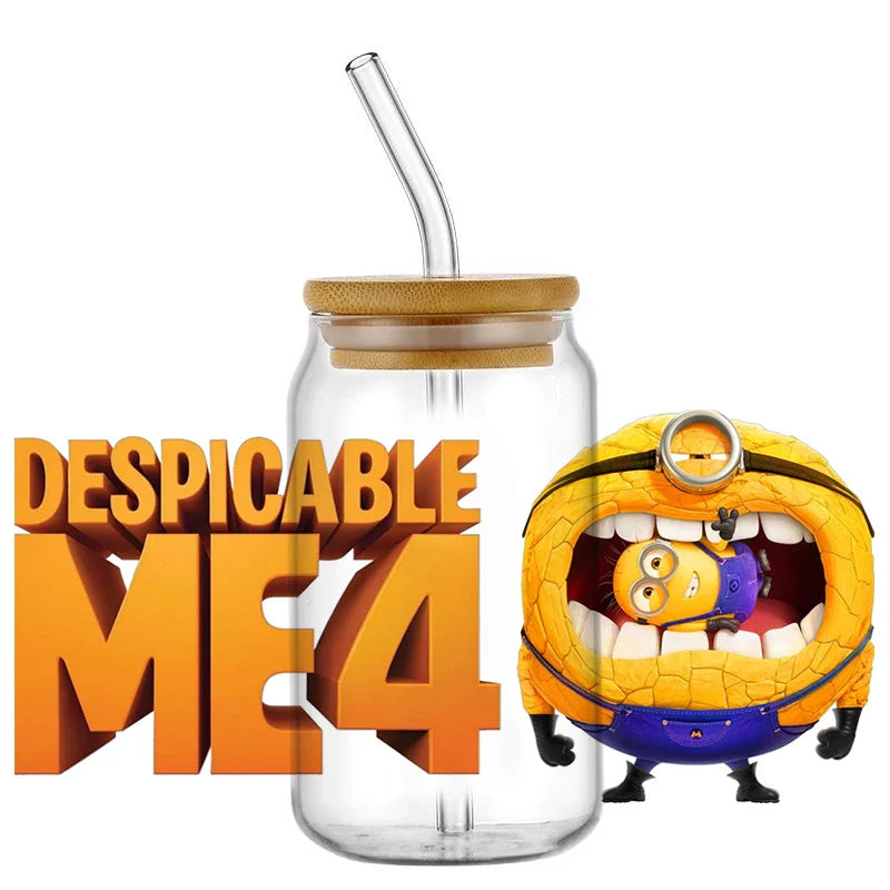 Minions UV DTF Transfer Stickers for 16oz Libbey Glasses - Image 14