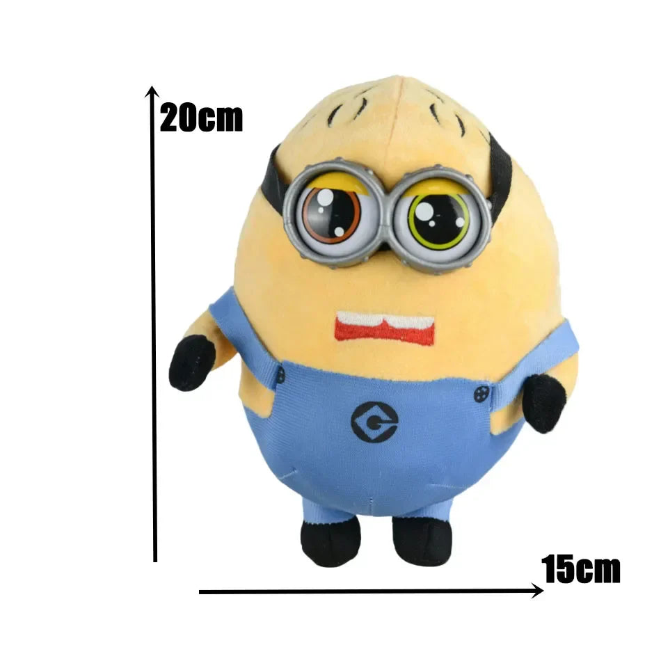 Minions 4 Plush Keychains – 12–22cm Kawaii Cartoon Dolls - Image 3