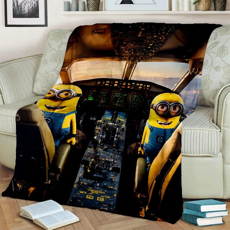 2025 Minions Flannel Blanket – Soft Cartoon Throw for Kids & Home - Image 11