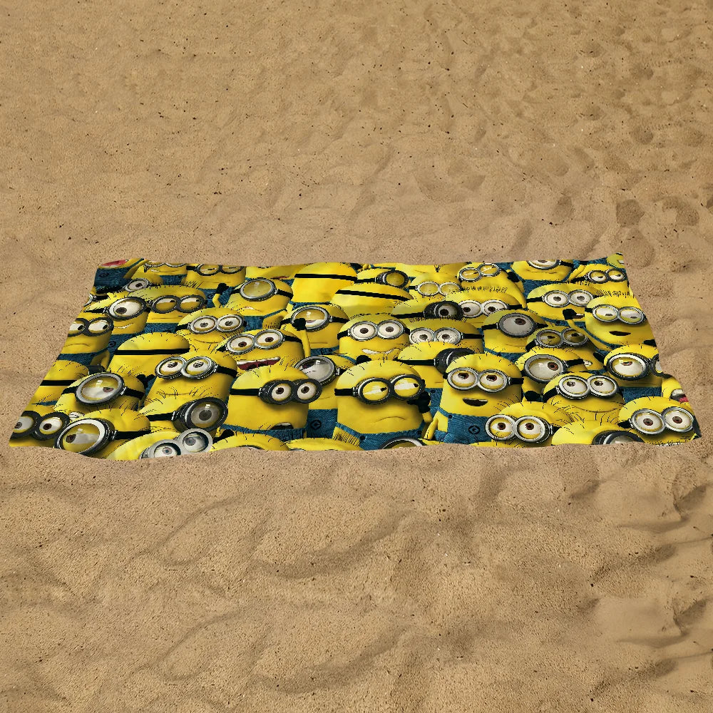 Minions Cartoon Pool & Beach Towel - Quick Dry & Portable - Image 3