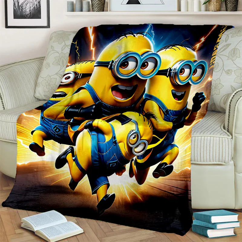 2025 New Cute Minions Flannel Blanket - Image 27