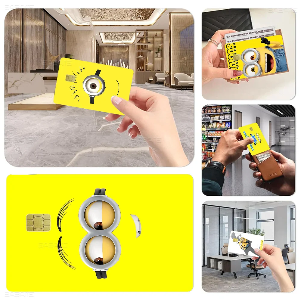 Cute M-Minions 2024 Anime Cartoon Skin Stickers for Credit Card - Image 12