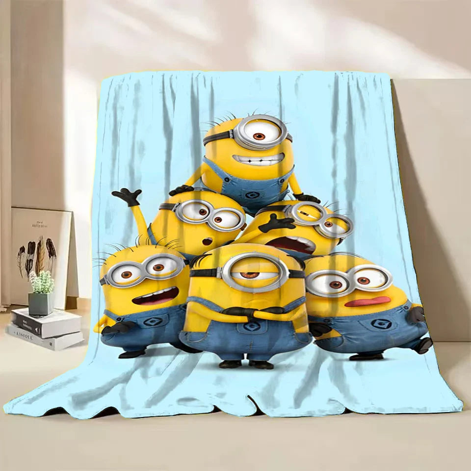 Minions Flannel Throw Blanket – Soft Winter Cartoon Blanket by MINISO - Image 21
