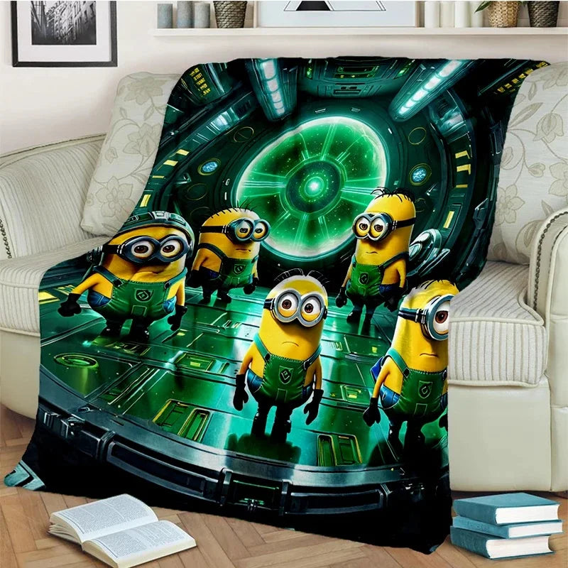 2025 Minions Flannel Blanket – Soft Cartoon Throw for Kids & Home - Image 19