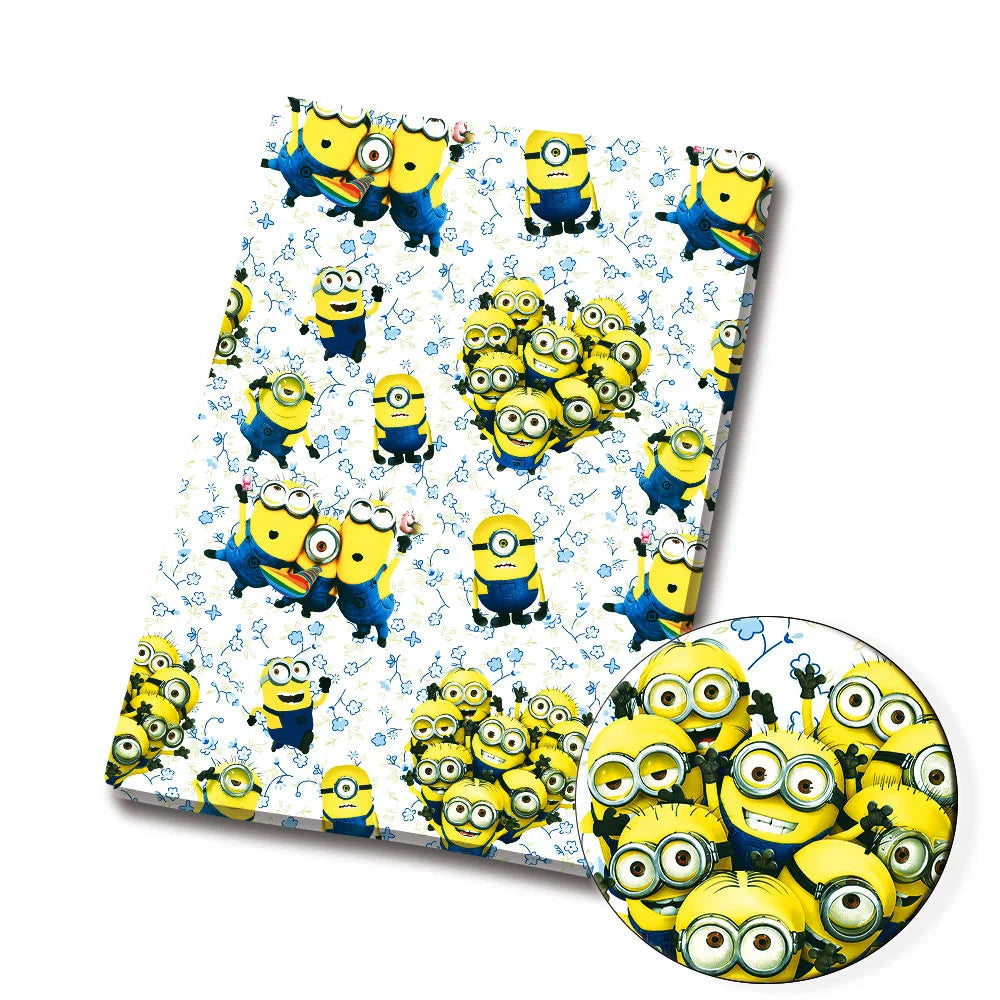 Minions Patchwork Fabric – BEAST KINGDOM Cotton-Blend Textile for Sewing - Image 8