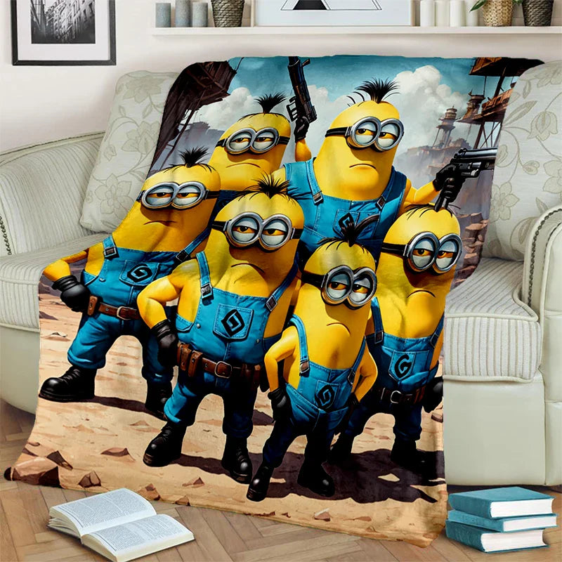 2025 New Cute Minions Flannel Blanket - Image 24