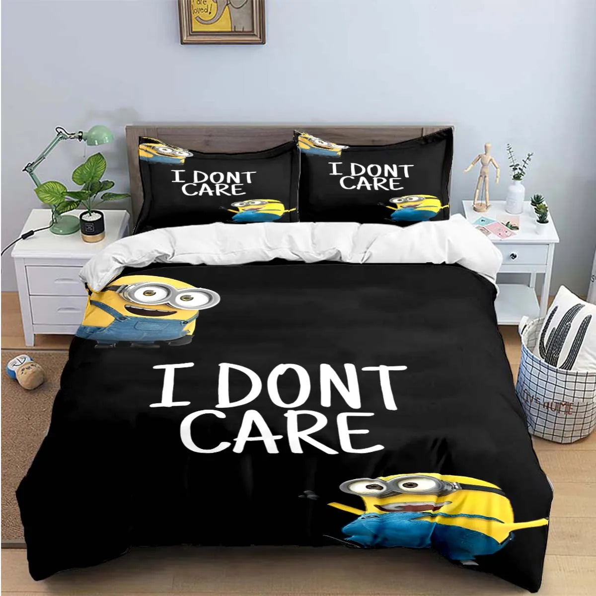 Banana Minions Bedding Set – Cartoon Comforter Set for Kids & Teens - Image 20