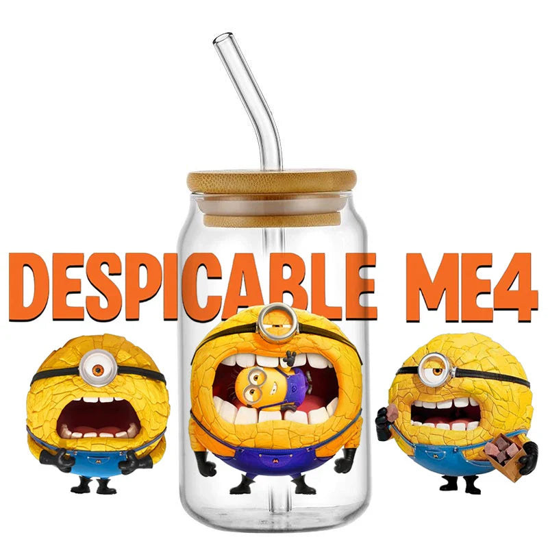 Minions UV DTF Transfer Stickers for 16oz Libbey Glasses - Image 5