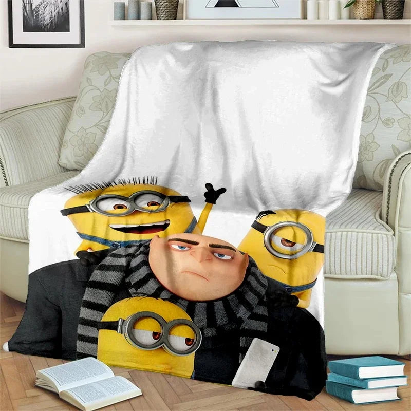 2025 Minions Flannel Blanket – Soft Cartoon Throw for Kids & Home - Image 15