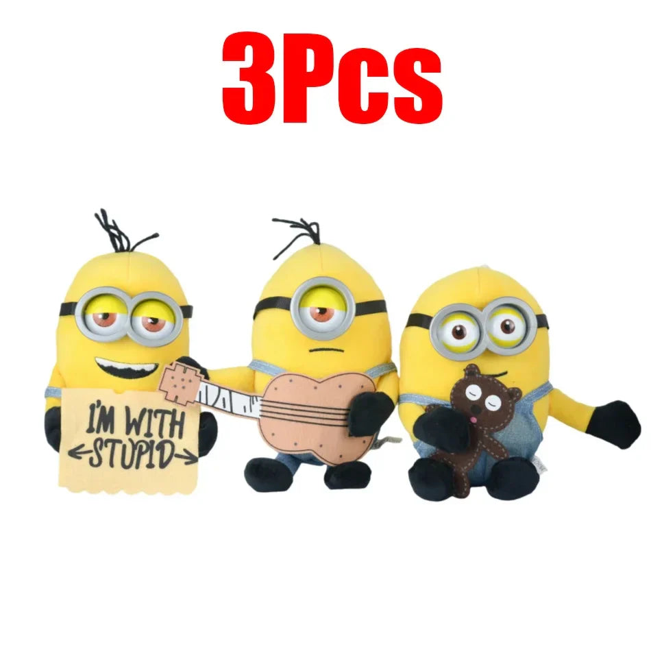 Minions 4 Plush Keychains – 12–22cm Kawaii Cartoon Dolls - Image 2
