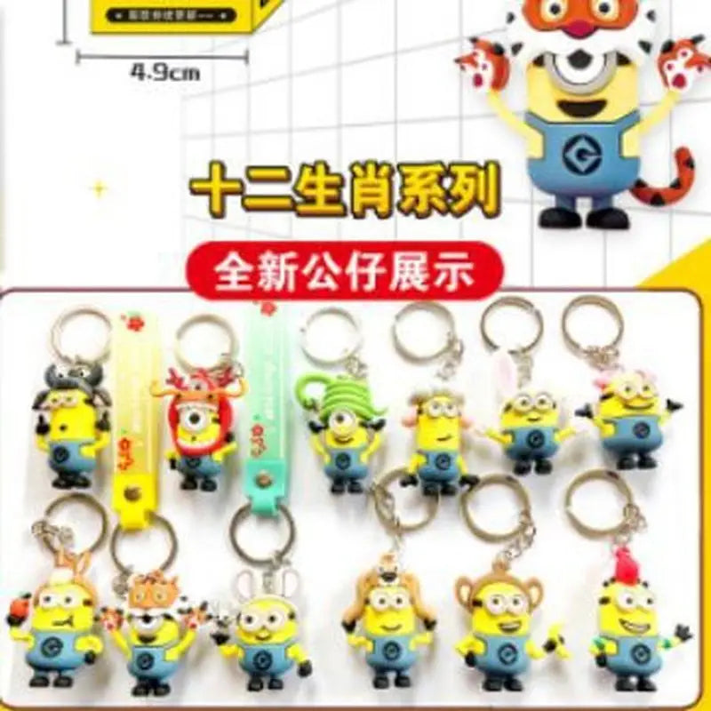 Minions Keychain Action Figures - Cute Mini Doll Pendants - Image 3