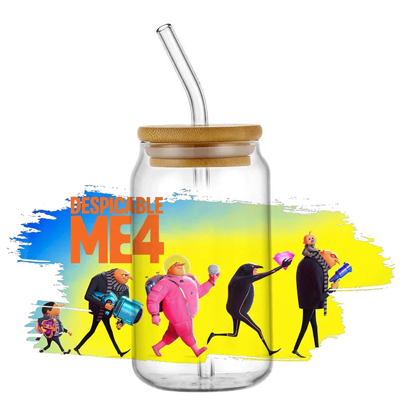 Minions UV DTF Transfer Stickers for 16oz Libbey Glasses - Image 24