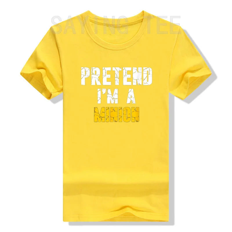 “Pretend I’m a Minion” T-Shirt – Funny Graphic Tee for Holidays & Costumes - Image 12