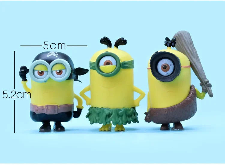 6-8Pcs/Set Kawaii Minions Figurines Toys - Image 10