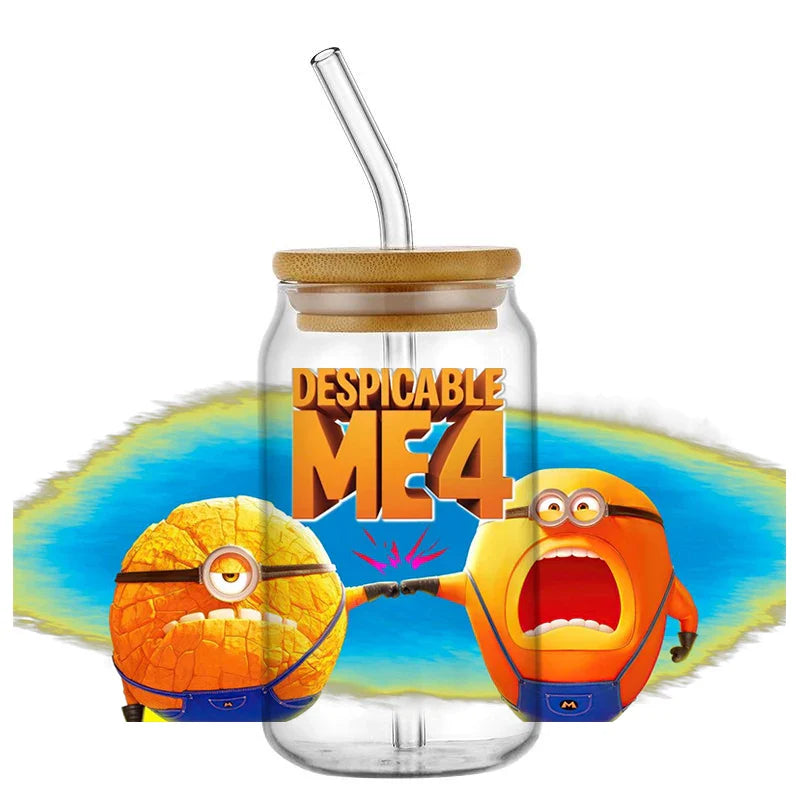 Minions UV DTF Transfer Stickers for 16oz Libbey Glasses - Image 3