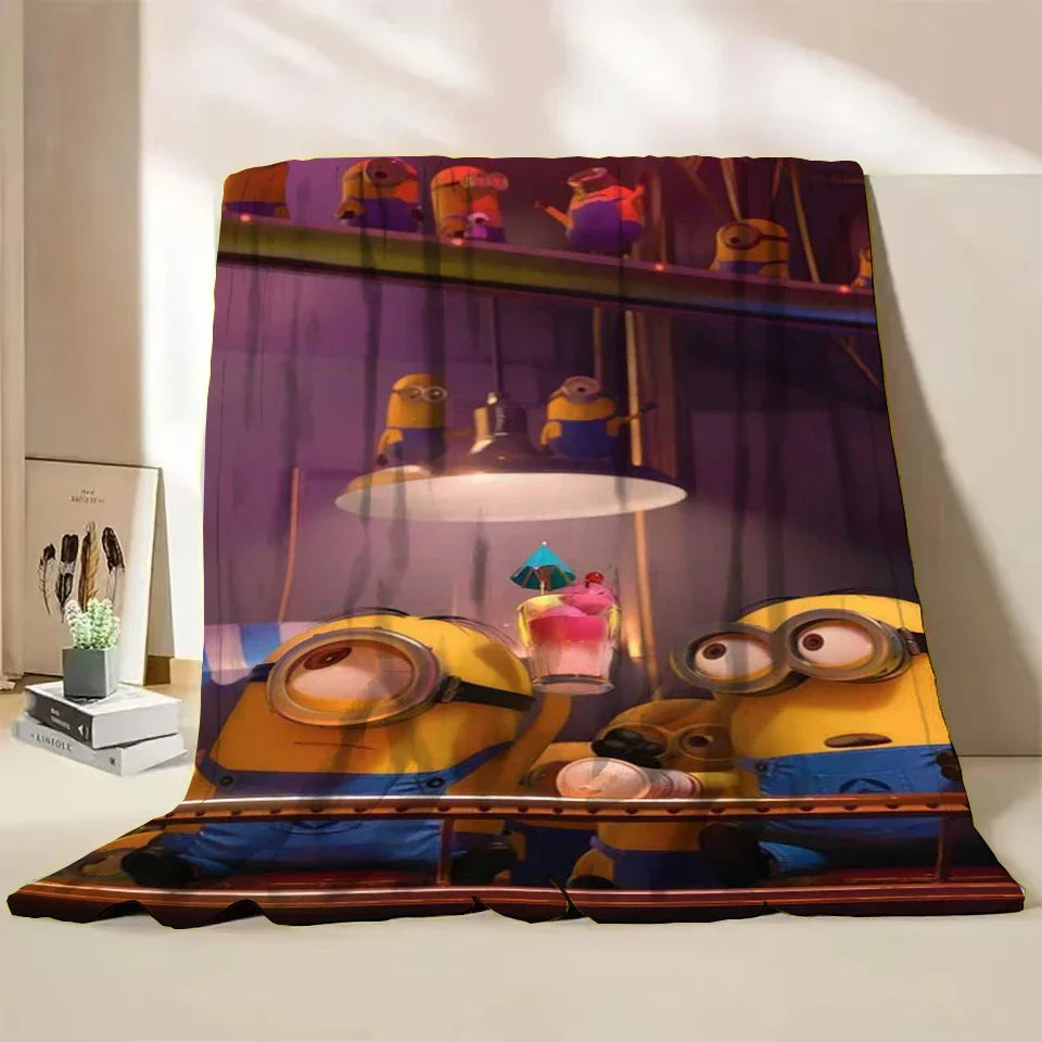 Minions Flannel Throw Blanket – Soft Winter Cartoon Blanket by MINISO - Image 11