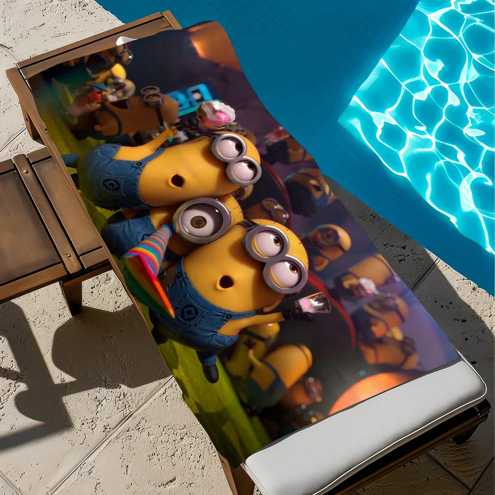 Minions Cartoon Pool & Beach Towel - Quick Dry & Portable - Image 9