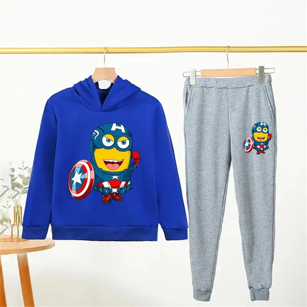 Minions Kids Hoodie Tracksuit Set (Ages 2–14) - Image 23