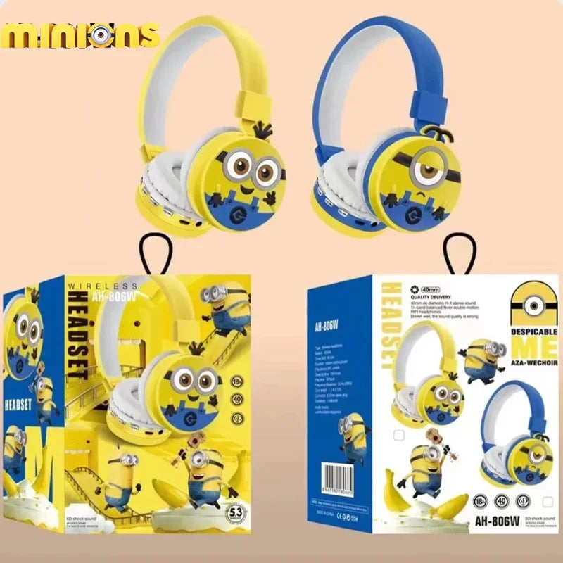 New Minions Wireless Bluetooth Headphones