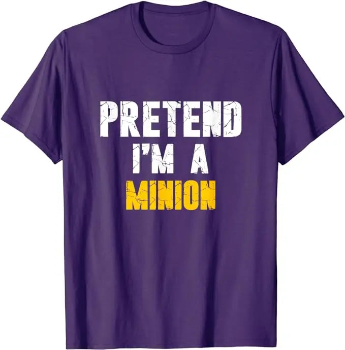 “Pretend I’m a Minion” T-Shirt – Funny Graphic Tee for Holidays & Costumes - Image 2
