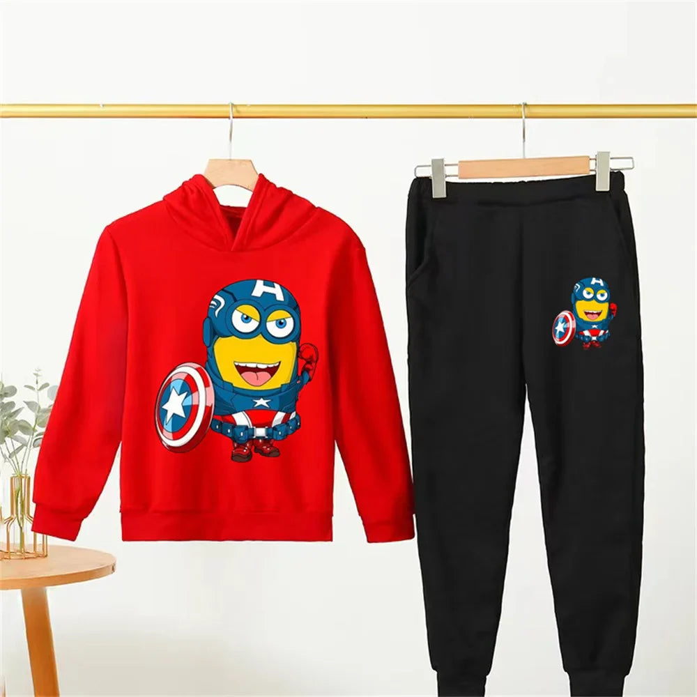 Minions Kids Hoodie Tracksuit Set (Ages 2–14) - Image 10
