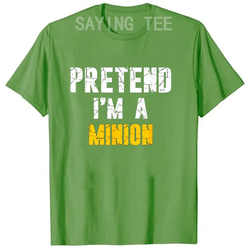 “Pretend I’m a Minion” T-Shirt – Funny Graphic Tee for Holidays & Costumes - Image 11