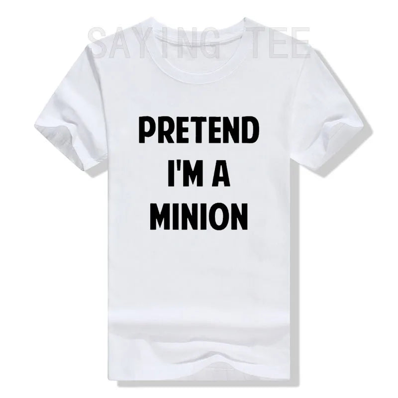 “Pretend I’m A Minion” T-Shirt – Funny Halloween Party Tee - Image 4