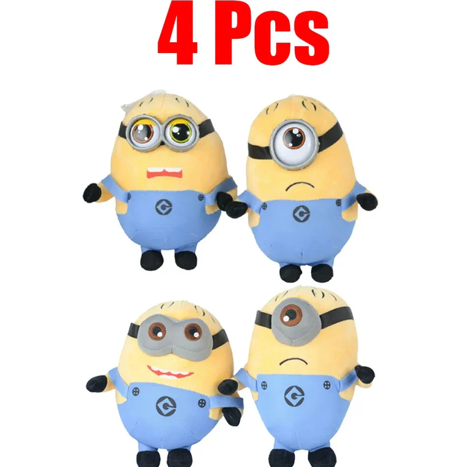 Minions 4 Plush Keychains – 12–22cm Kawaii Cartoon Dolls - Image 6
