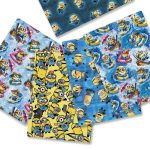BEAST KINGDOM Minions Cartoon Patchwork Fabric – Cotton Blend for DIY Crafts