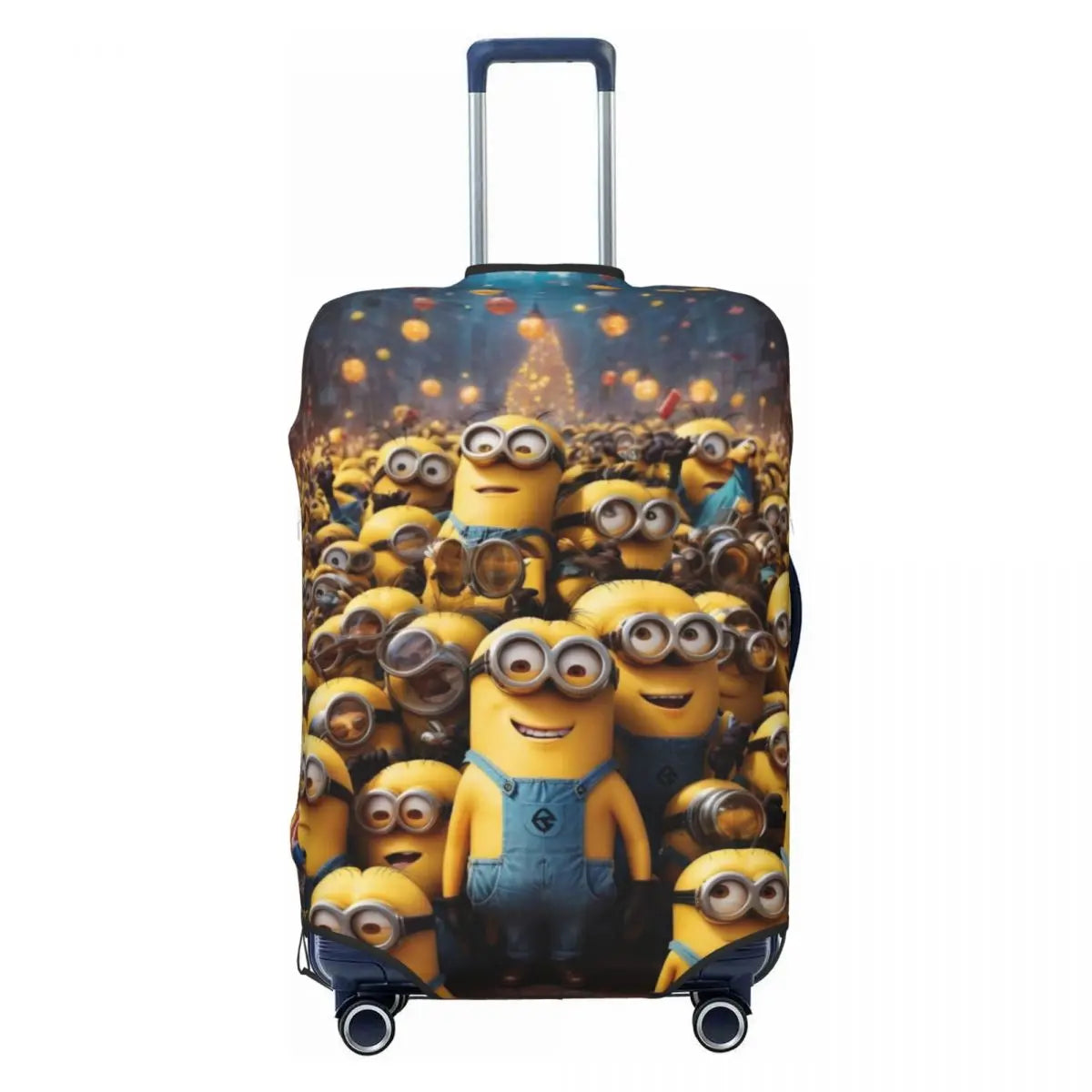 Custom Minions Luggage Cover – Washable Travel Suitcase Protector - Image 2