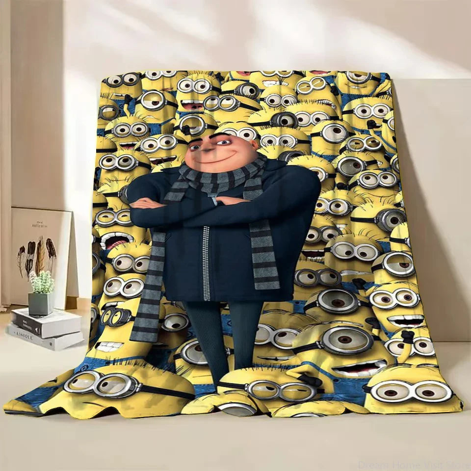 Minions Flannel Throw Blanket – Soft Winter Cartoon Blanket by MINISO - Image 33